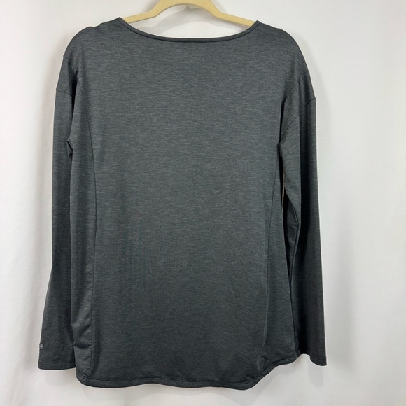 Columbia Women’s M Heather Grey Long Sleeve Shirt Lightweight Casual Relaxed Fit - Picture 2 of 10